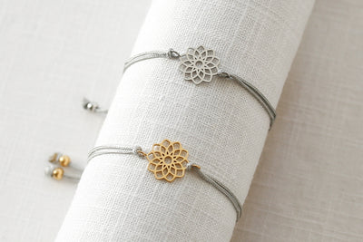 Bracelet with Mandala pendant and Happiness greeting card