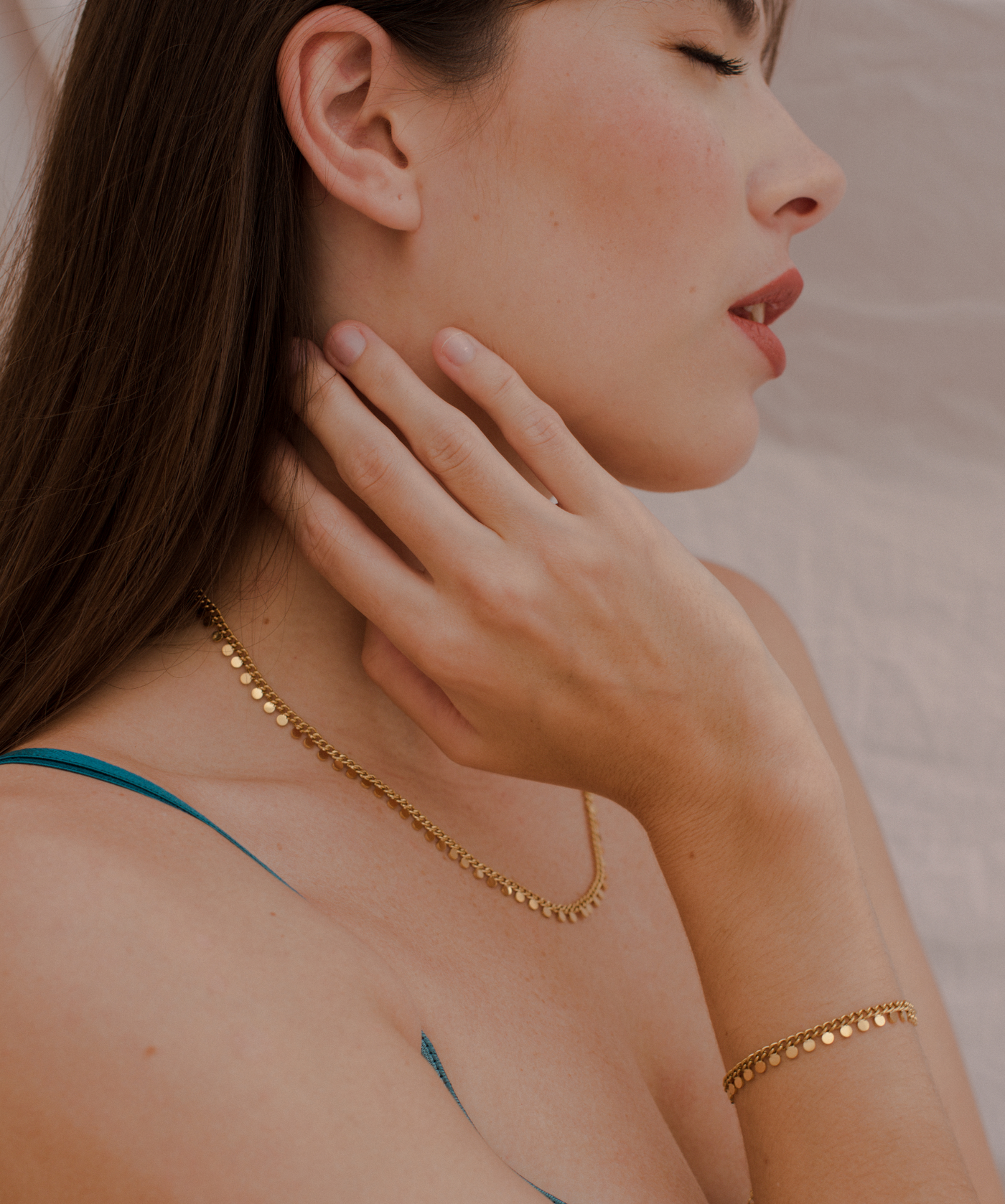 Coins Ketten-Armband Set