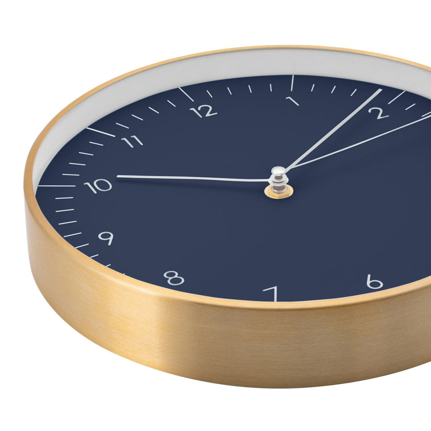 Wanduhr, Blau und Gold