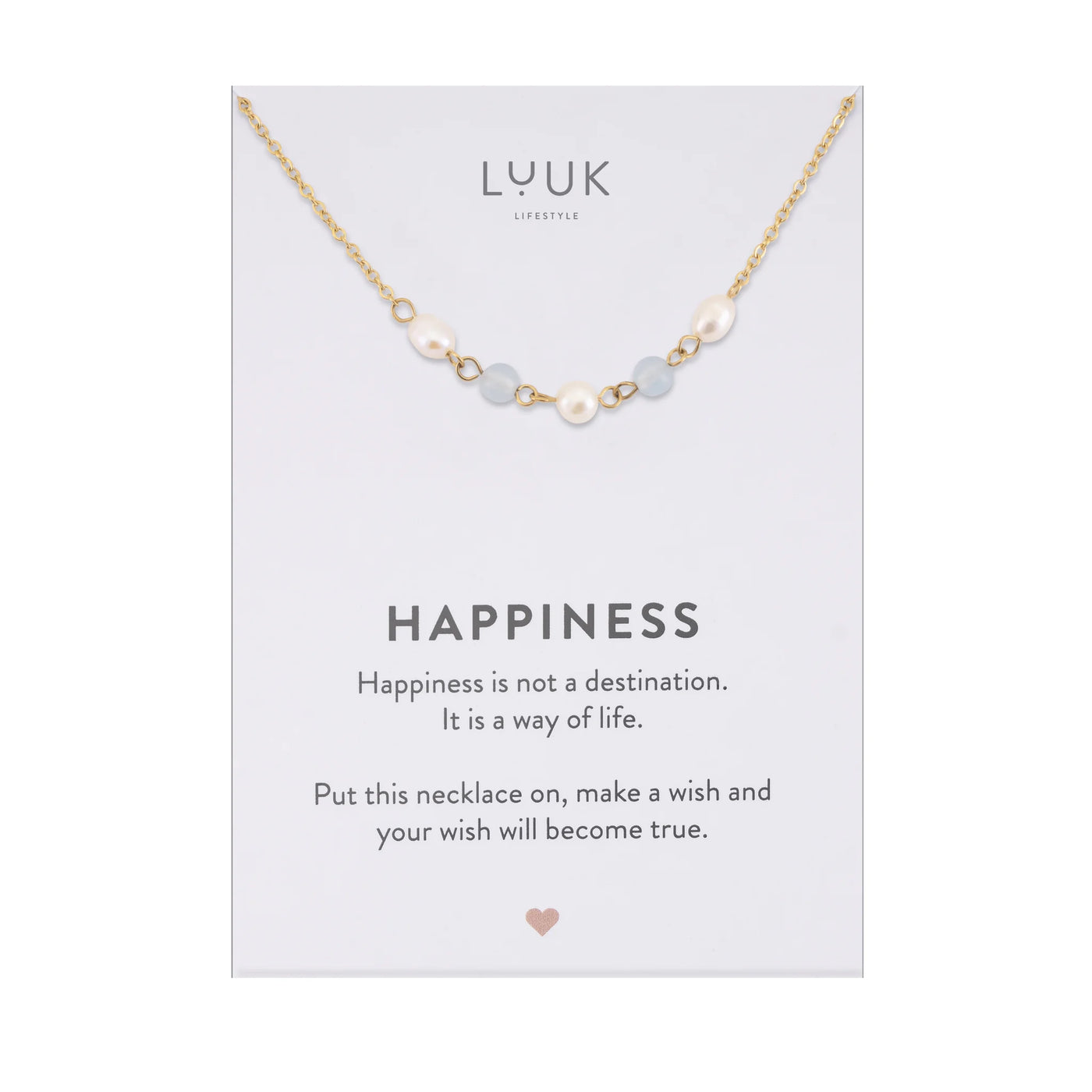 Kette mit Gemstone & Perlen