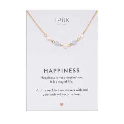 Kette mit Gemstone & Perlen