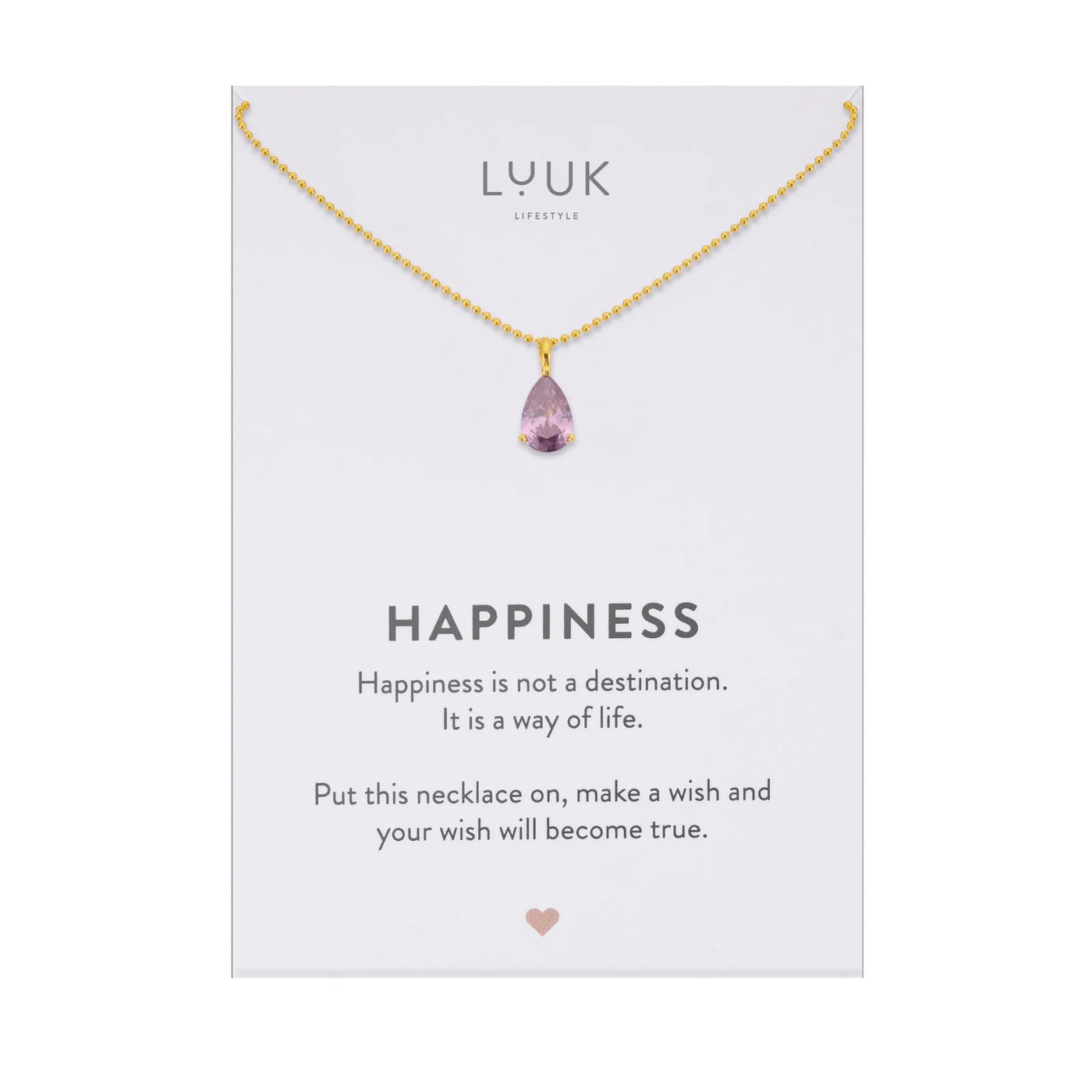 Kette Kristall, violett