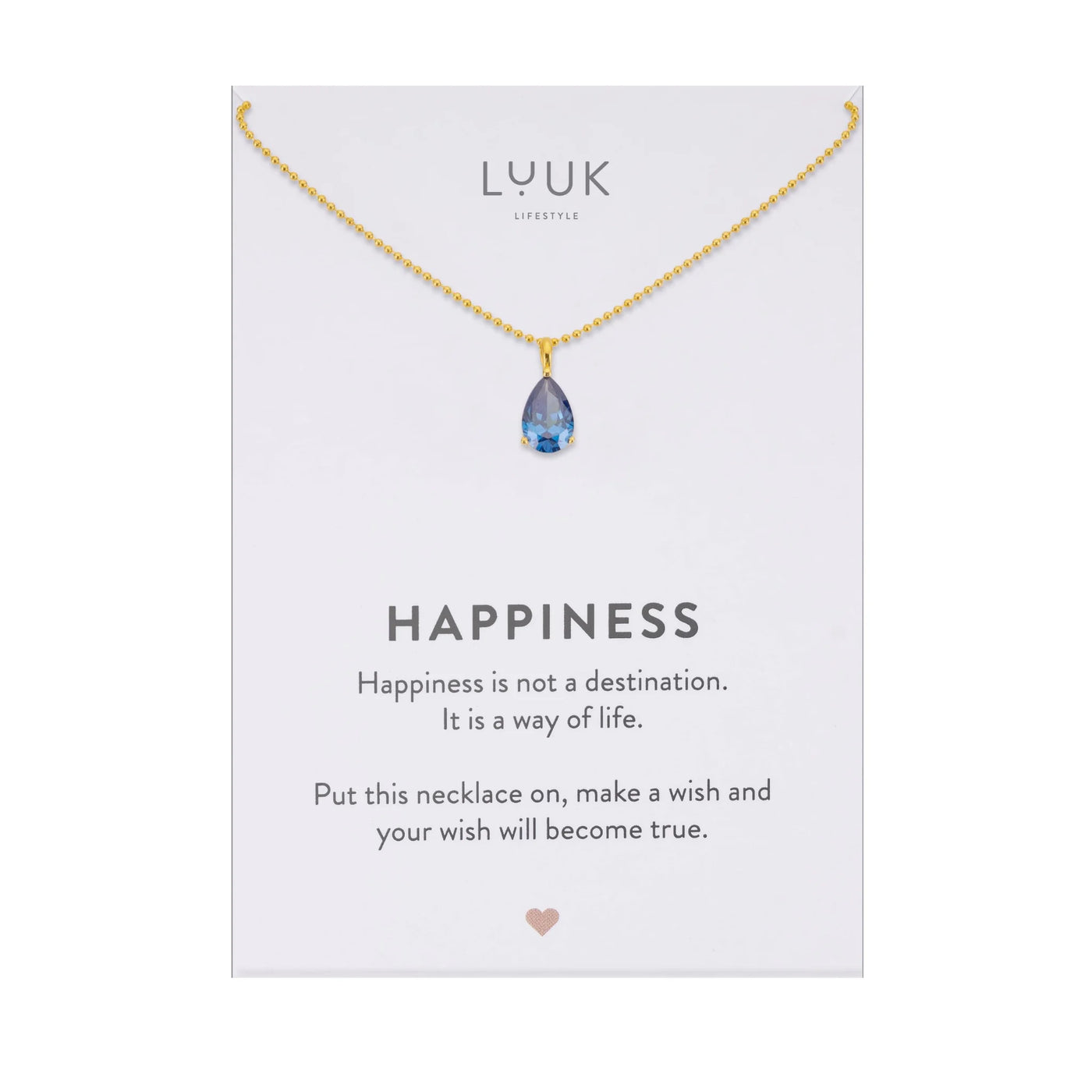 Kette Kristall, dunkelblau