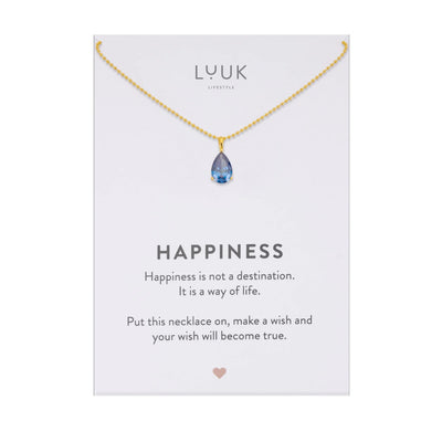 Kette Kristall, dunkelblau