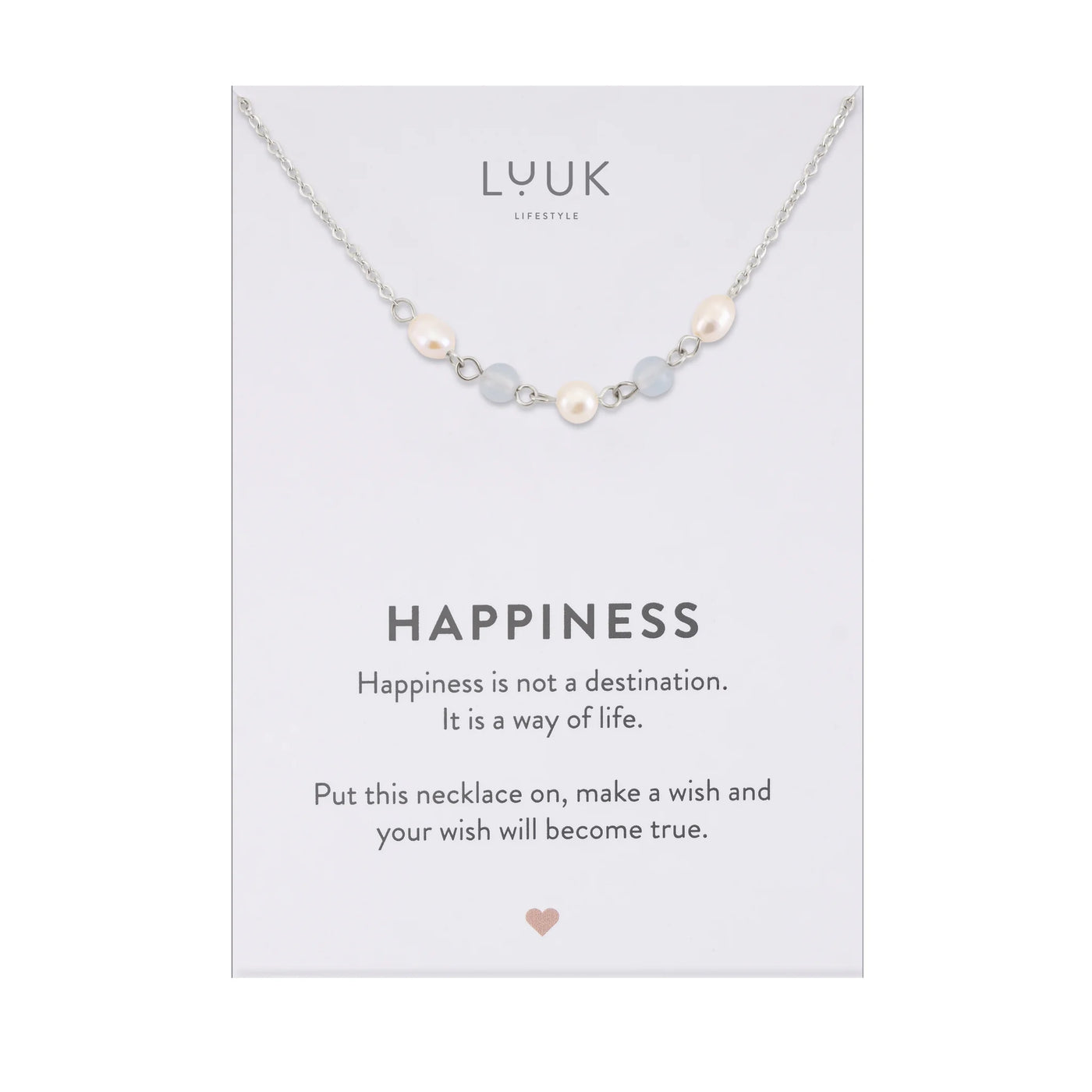 Kette mit Gemstone & Perlen