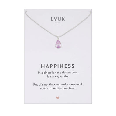 Kette Kristall, lavendel