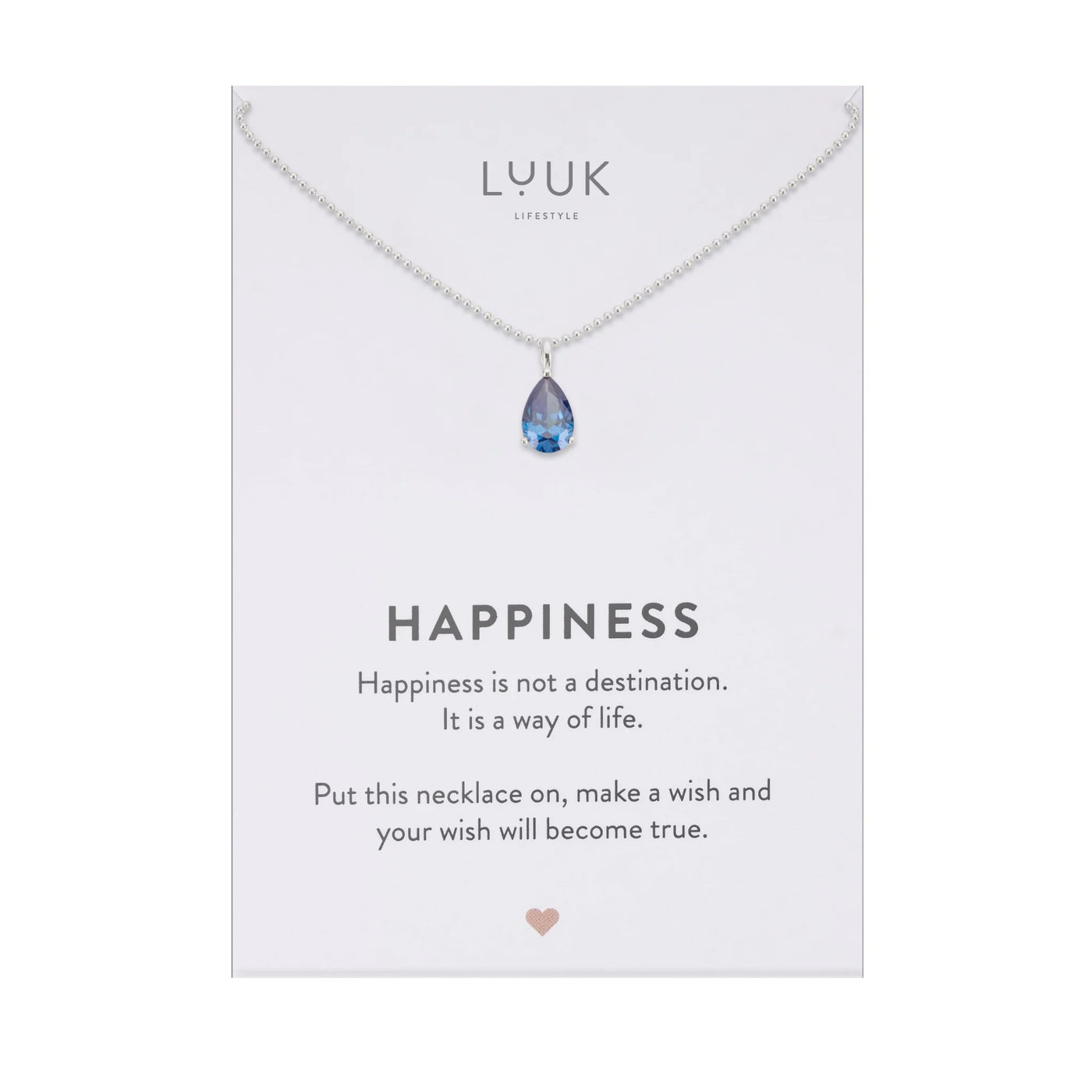 Kette Kristall, dunkelblau