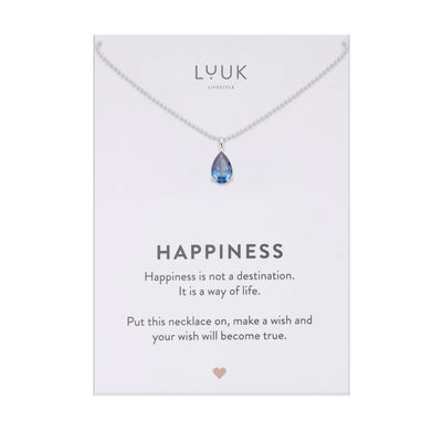 Kette Kristall, dunkelblau