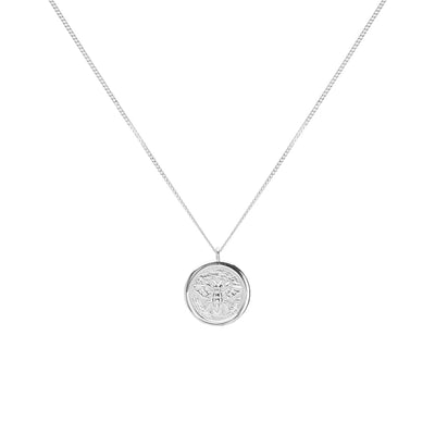 Abeja Coin Silberkette aus Sterling Silber 925 mit dezenten Details