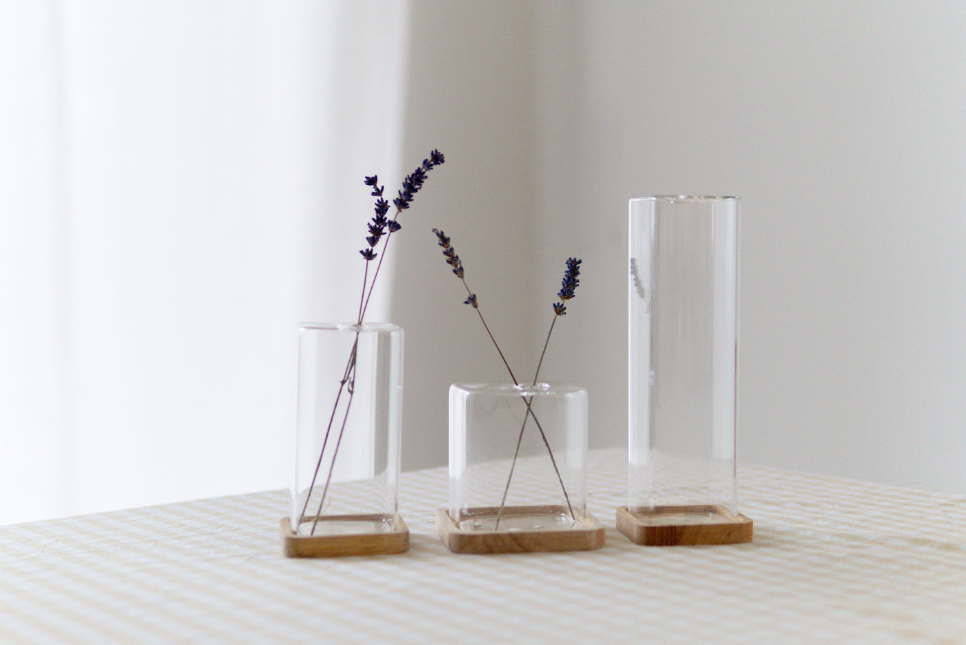 Cube Glasvasen, 3er Set