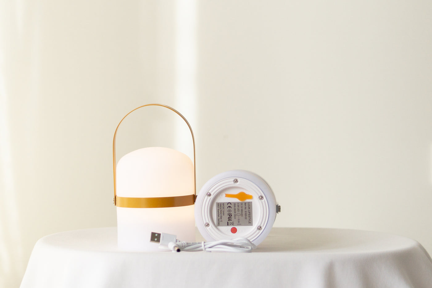 Kleine LED Laterne, Curry (18,5 cm)