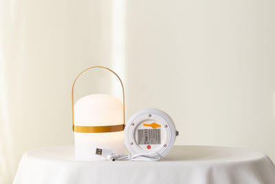 Kleine LED Laterne, Curry (18,5 cm)
