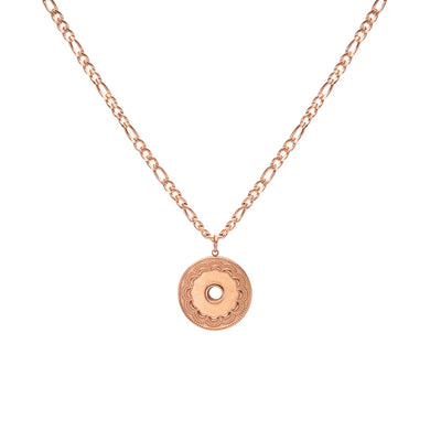 Plättchen Kette in Rosegold von der Brand Luuk Lifestyle