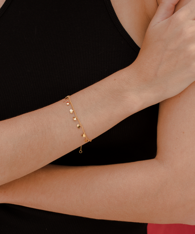 Armband mit Ginkgo-Plättchen