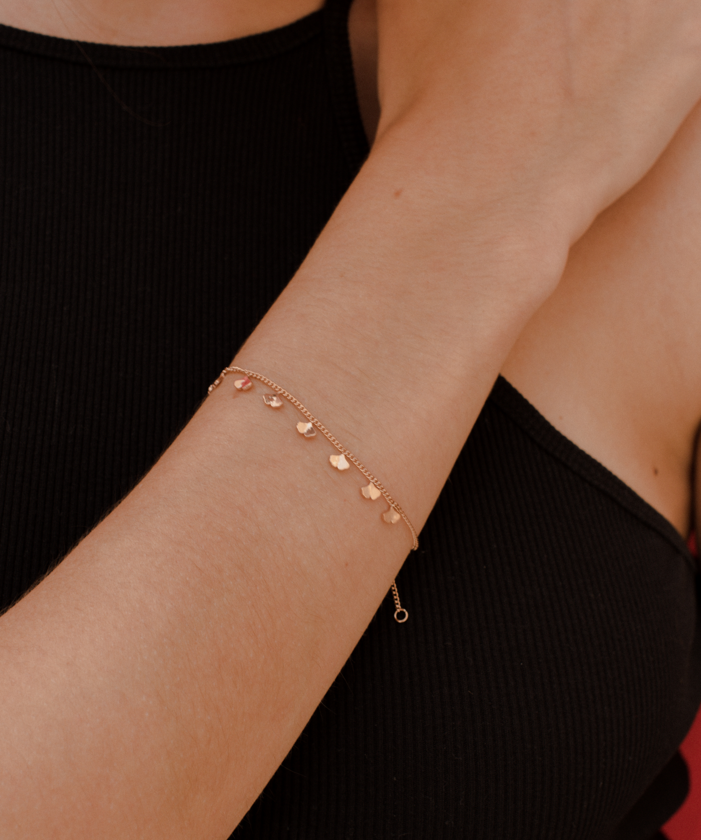 Armband mit Ginkgo-Plättchen