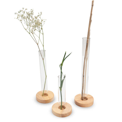 Stillselio test tubes vases, set of 3