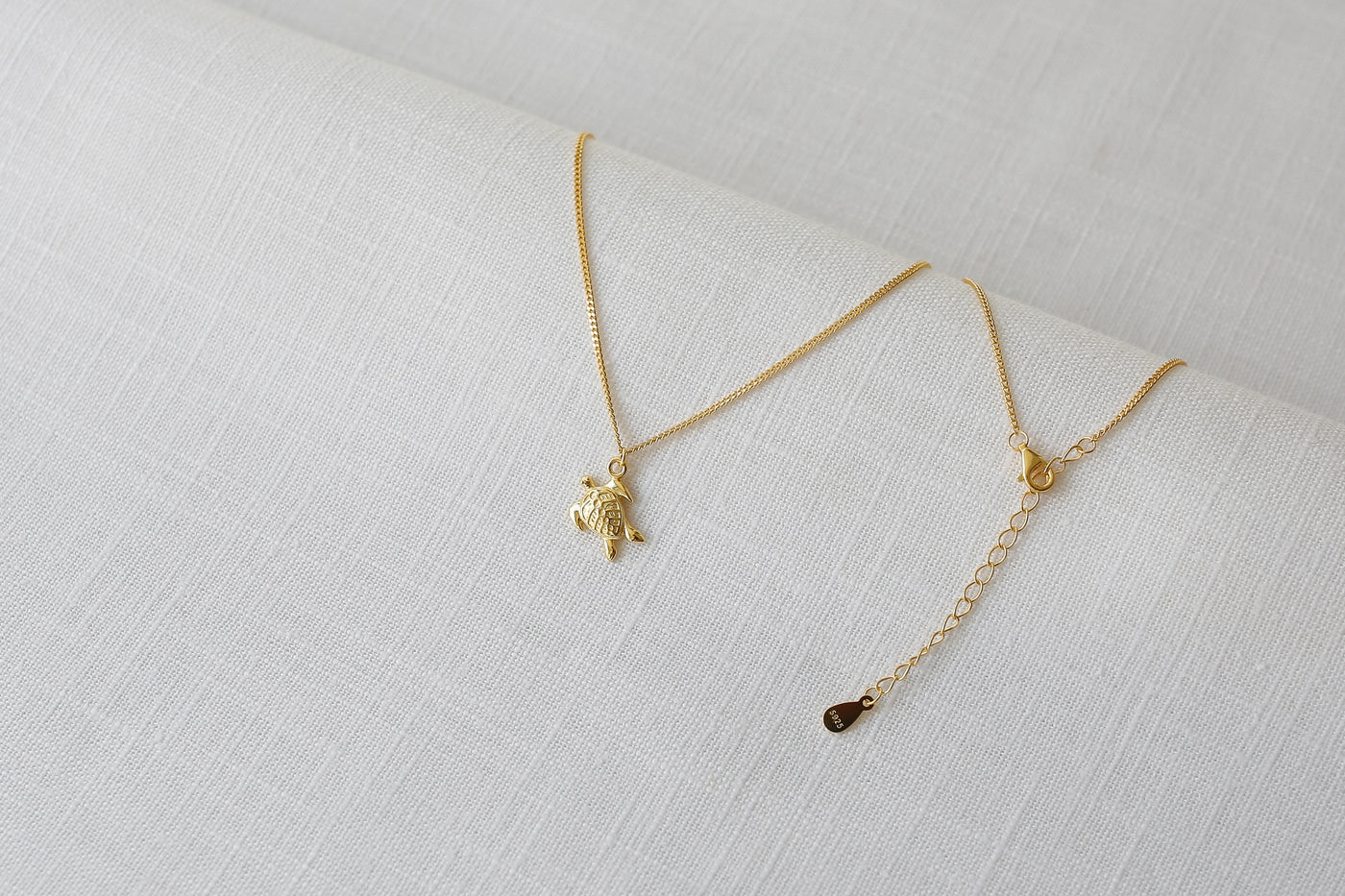 Sterling Silver Necklace with Palm Pendant and Happiness Saying Card