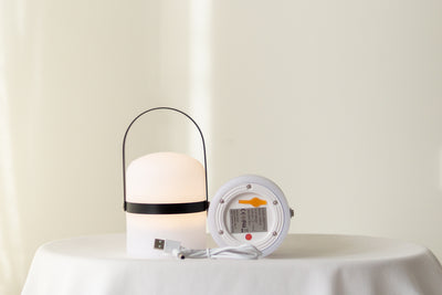 Kleine LED Laterne, Schwarz (18,5 cm)