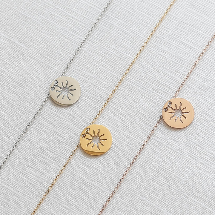 LUUK LIFESTYLE Collier Filigrane Avec Pendentif Et Carte HAPPINESS – Design Intemporel En Argent, Or Ou Rose Gold