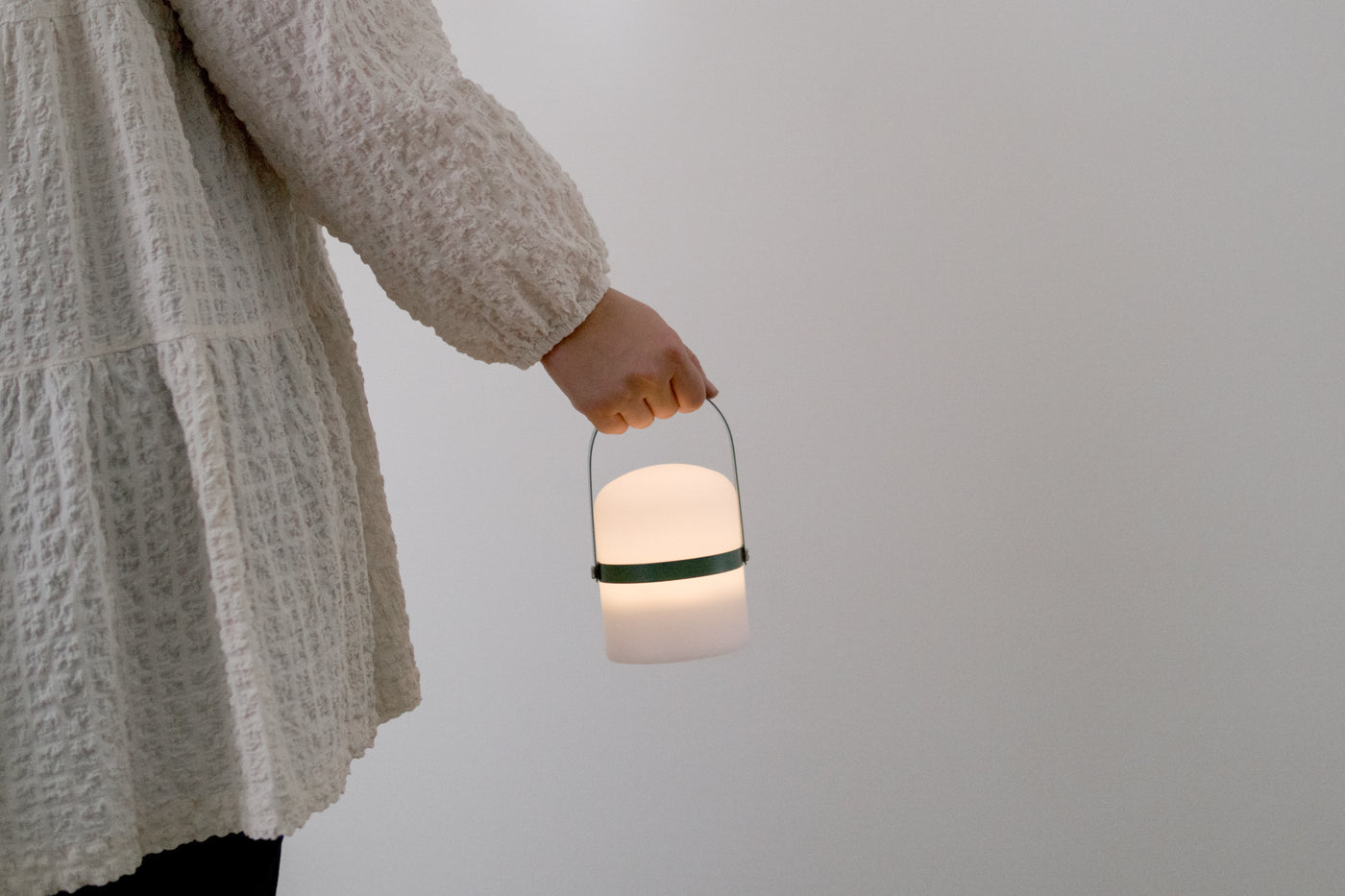 Kleine LED Laterne, Grün (18,5 cm)