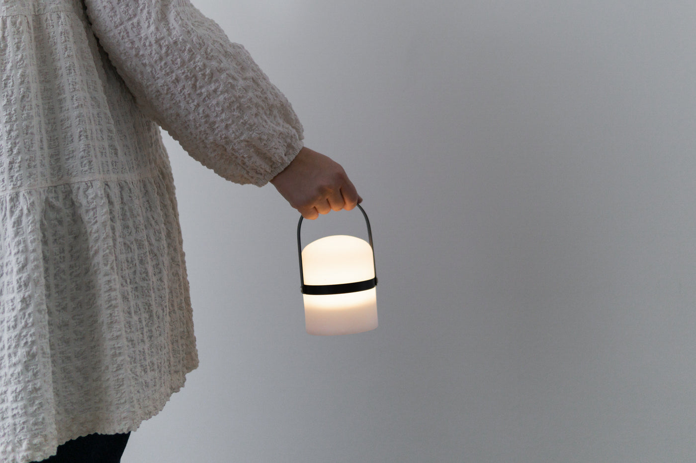 Kleine LED Laterne, Schwarz (18,5 cm)