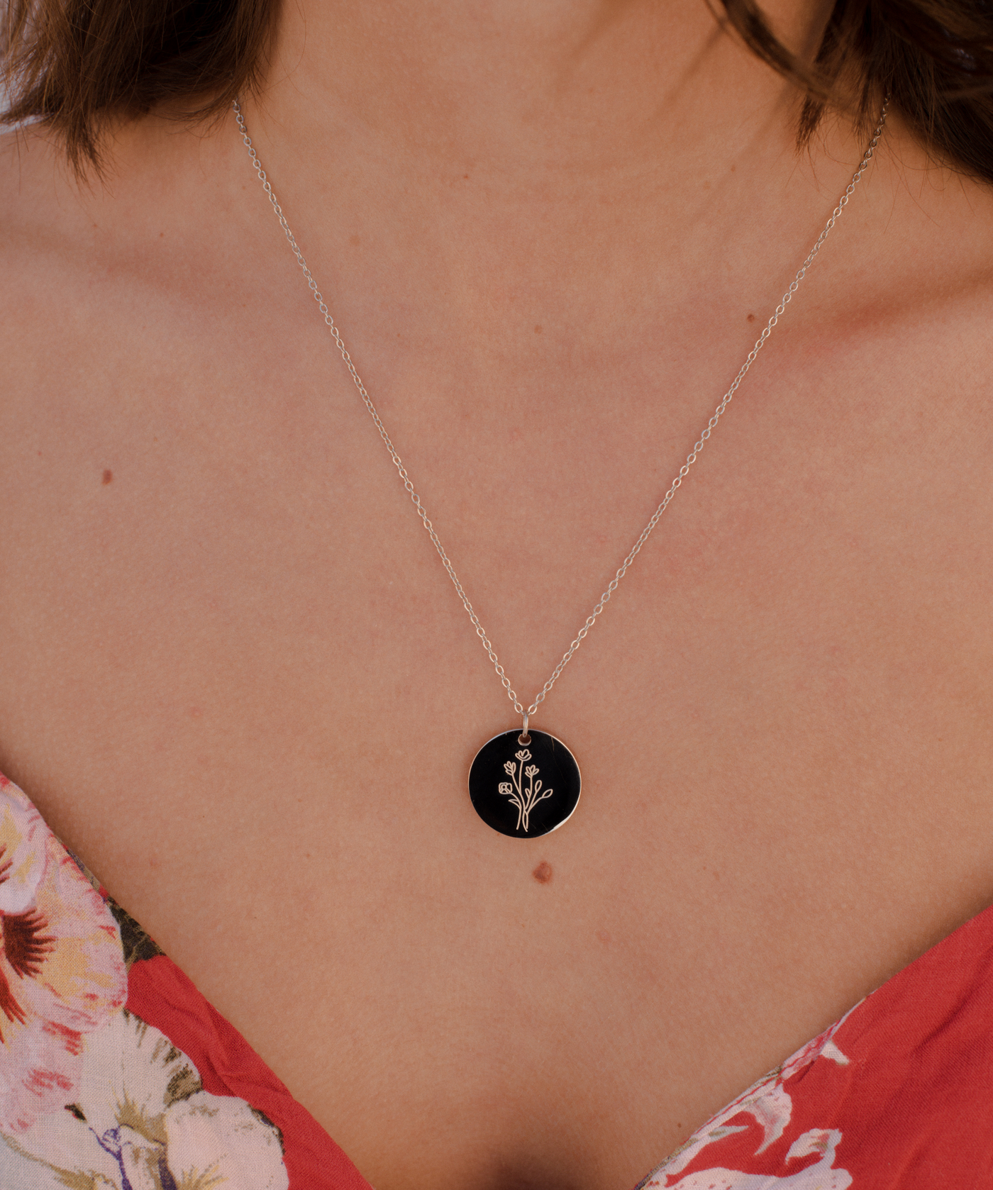 Kette mit Blume