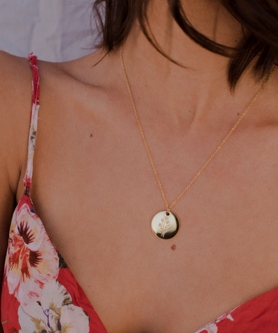 Kette mit Blume