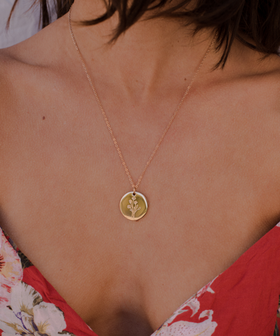 Kette mit Blume