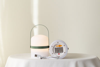 Kleine LED Laterne, Grün (18,5 cm)