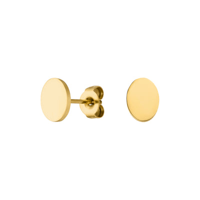 Ohrstecker mit ovalen Plättchen