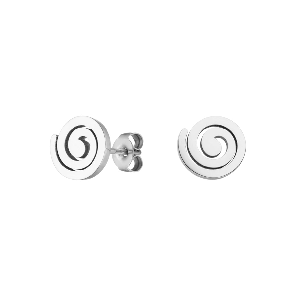 Dezente Ohrstecker mit spiralen Motiv