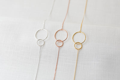 Sterling Silver Necklace with Hexagon Pendant and Simplicity Spell Card