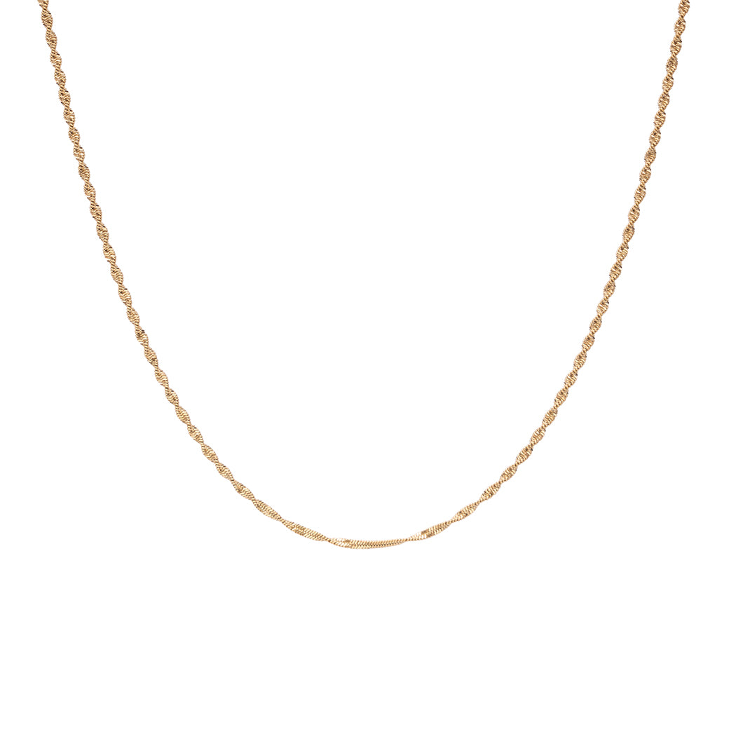 Goldene Cancun Kette mit feinen Details