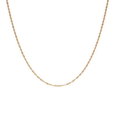 Goldene Cancun Kette mit feinen Details