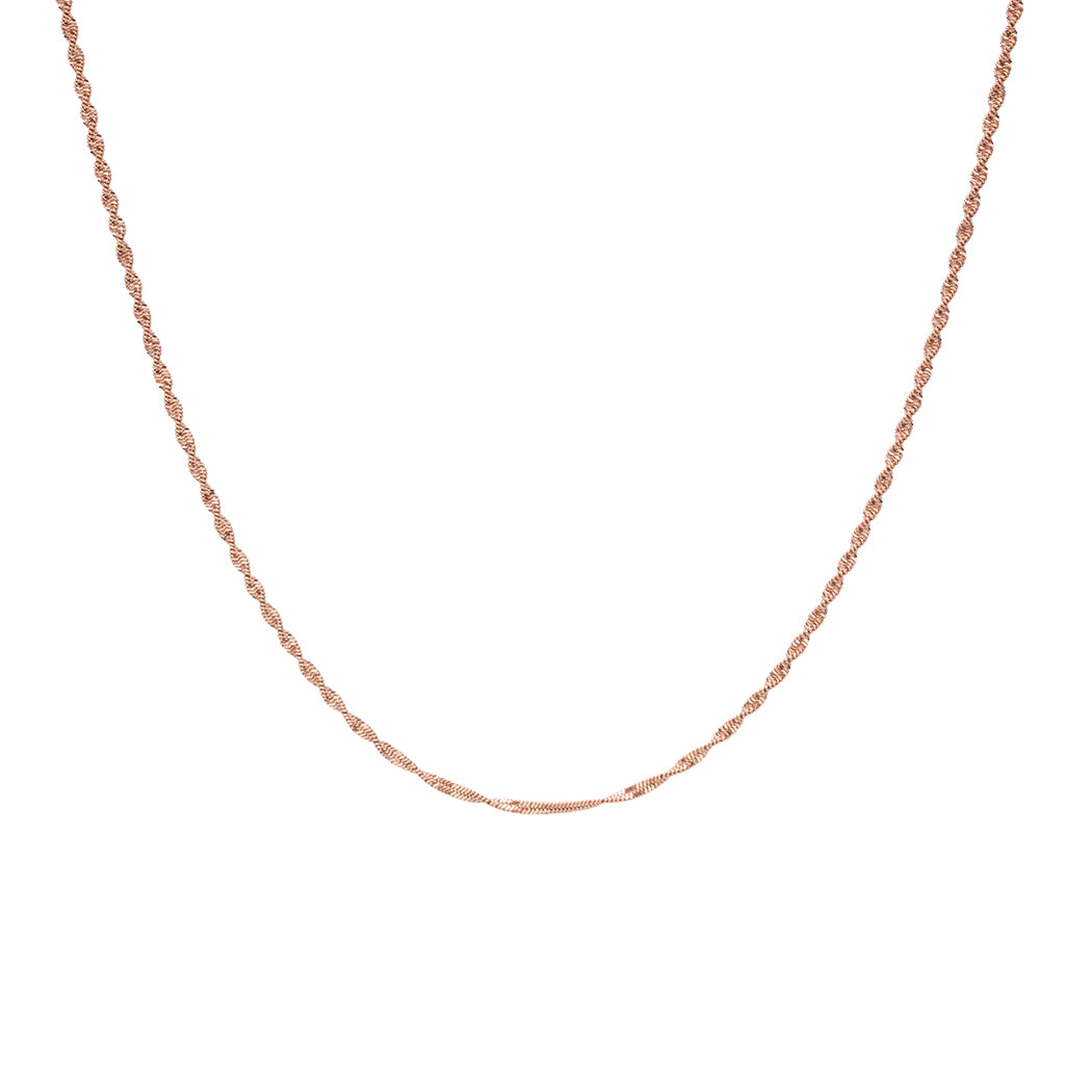 Rosegoldene schlichte Kette 