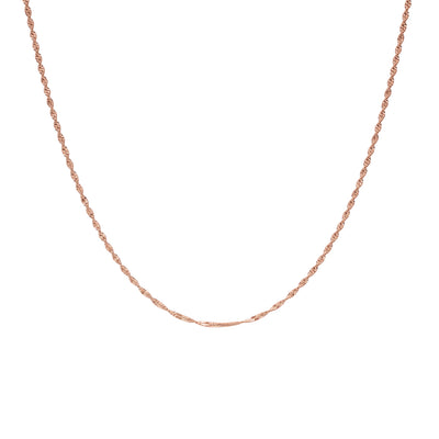 Rosegoldene schlichte Kette 