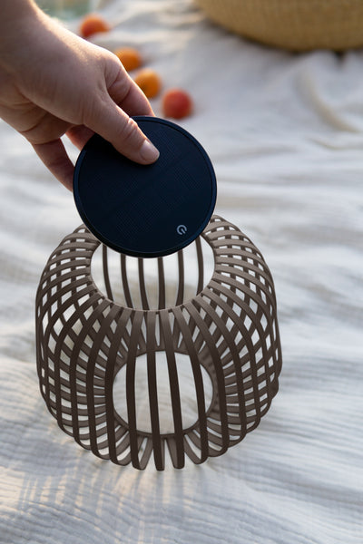 Mobile LED table lamp Sävar, black matt (18,5 cm)