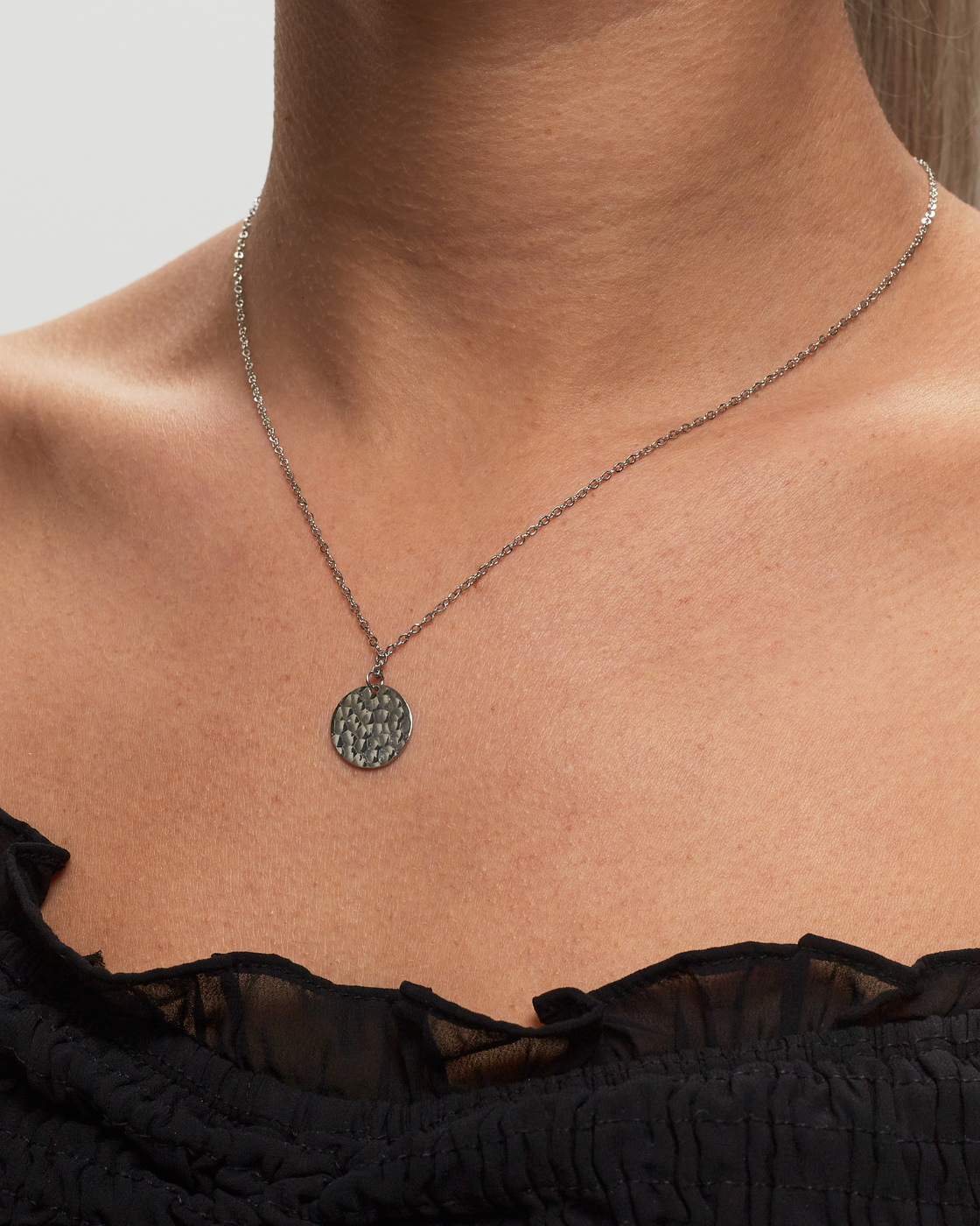 Kette mit Boho Coin hammered