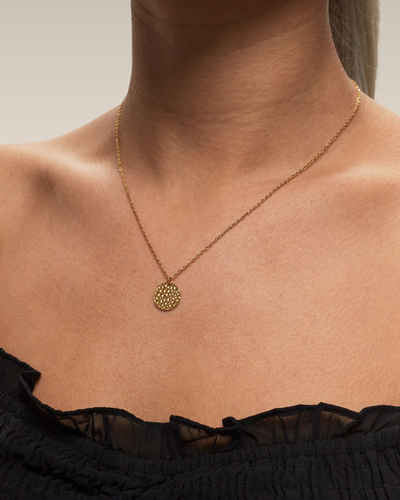 Kette mit Boho Coin hammered