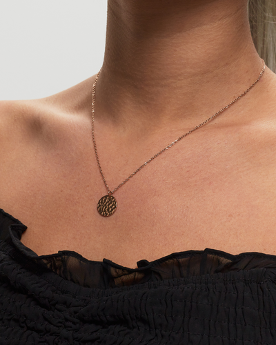 Kette mit Boho Coin hammered