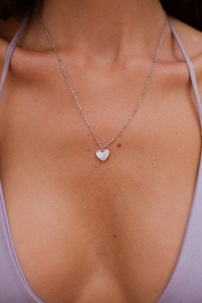 Kette mit Pearl Herz Anhänger