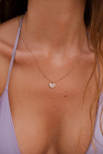 Kette mit Pearl Herz Anhänger