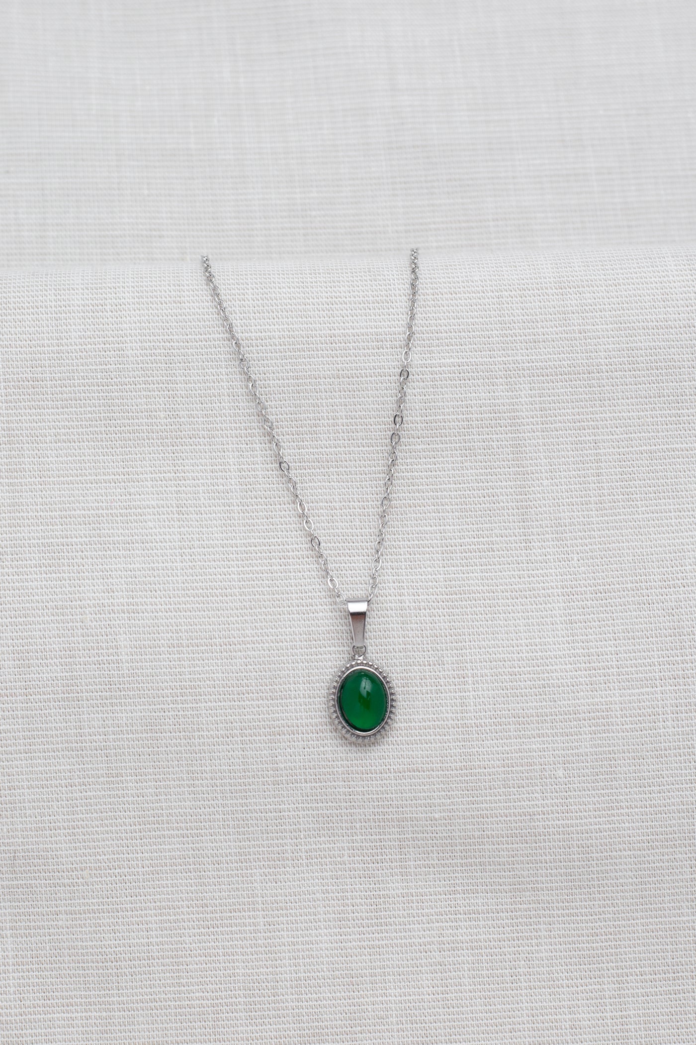 Kette mit Vintage Stein Anhänger