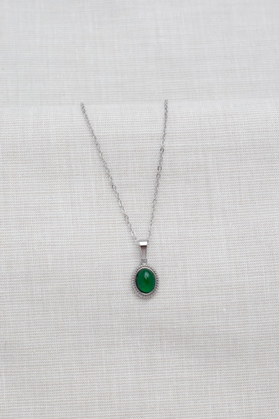 Kette mit Vintage Stein Anhänger