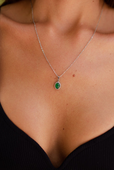 Kette mit Vintage Stein Anhänger