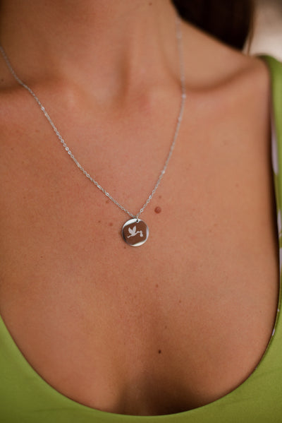 Kette mit Storch Anhänger