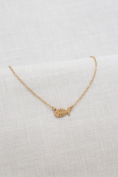 Kette mit Fischgräten Anhänger