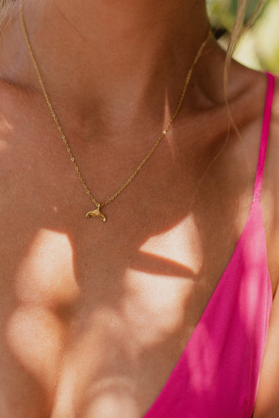 Kette mit Walflosse Anhänger