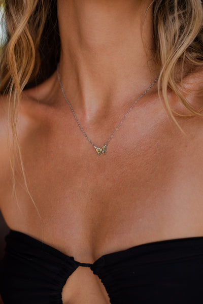 Kette mit Schmetterling Anhänger