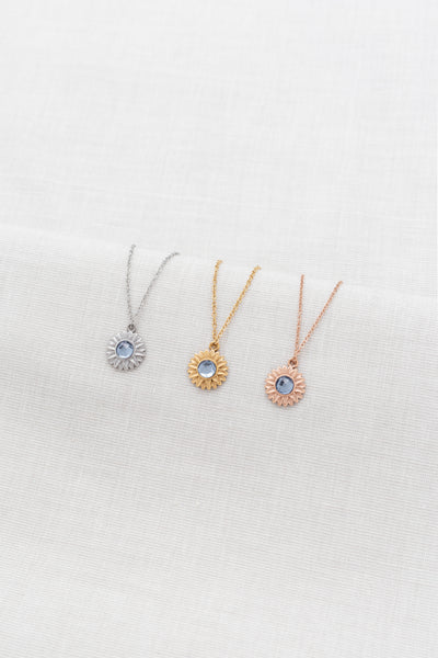 Kette mit Sonnenblume Anhänger